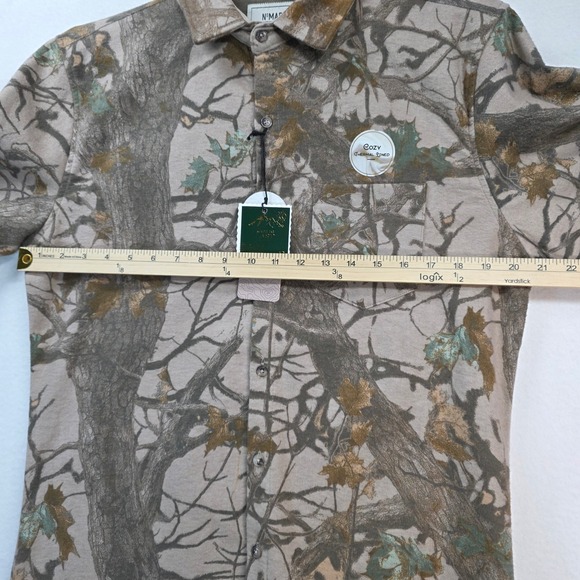 NOMAD Craft+Flow Men's Cozy Thermal Lined Flannel Shacket Burton Camo M NWT - Picture 7 of 10